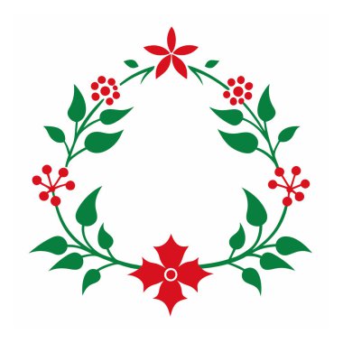 Noel projelerinize bu karmaşık çiçek Noel sınır vektörüyle neşeli bir dokunuş ekleyin, tebrik kartları, dekorasyonlar ve mevsimlik tasarımlar için mükemmel..