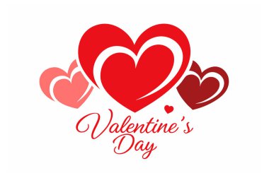 Kalp ikonları ve romantik metin içeren bu Sevgililer Günü vektörüyle aşkı ifade et. Klasik Sevgililer Günü temalı kartlar, hediyeler ve şenlikli tasarımlar için ideal..