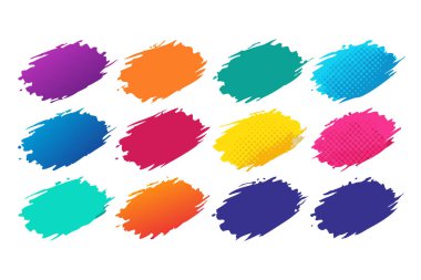 Renkli fırça darbeleri ve yarım ton efektleri ile dinamik soyut arka plan, yaratıcı tasarımlar, modern posterler, dijital sanat ve kalın kompozisyonlar için mükemmel.