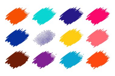 Renkli fırça darbeleri ve yarım ton efektleri ile dinamik soyut arka plan, yaratıcı tasarımlar, modern posterler, dijital sanat ve kalın kompozisyonlar için mükemmel.