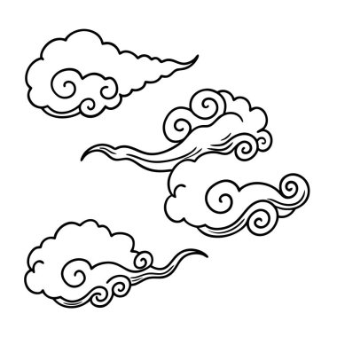 Bu set geleneksel Çin sanat tarzında bulutlar ve rüzgar tasarımları içerir, tasarımlar, tekstil ve dekor projelerine kültürel zarafet eklemek için mükemmeldir..