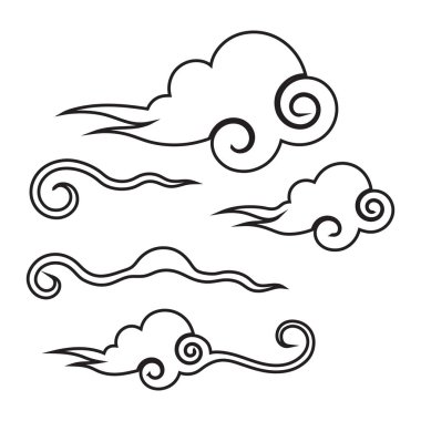 Bu set geleneksel Çin sanat tarzında bulutlar ve rüzgar tasarımları içerir, tasarımlar, tekstil ve dekor projelerine kültürel zarafet eklemek için mükemmeldir..