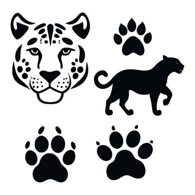 Bu el yapımı klasik hayvan derisi seti kaplan, leopar ve jaguar izlerine sahiptir..