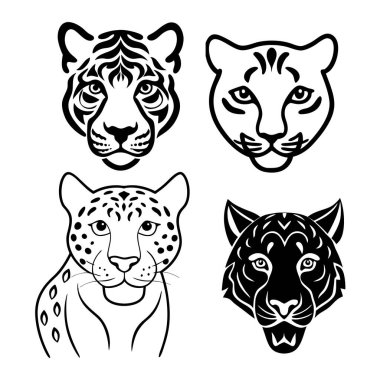 Bu el yapımı klasik hayvan derisi seti kaplan, leopar ve jaguar izlerine sahiptir..