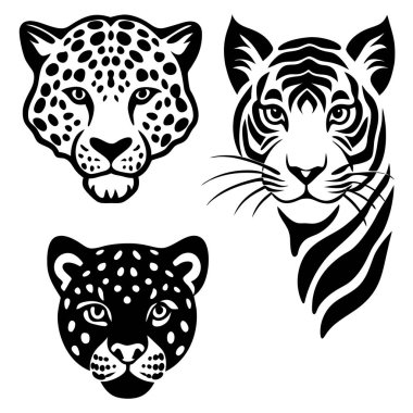 Bu el yapımı klasik hayvan derisi seti kaplan, leopar ve jaguar izlerine sahiptir..