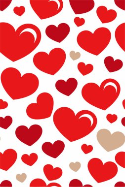 Zarif bir Sevgililer Günü şablonu, canlı kırmızı kalpler ve romantik aksanlarla. Geçmişi, tebrik kartları, hediye paketleri ve şenlikli dekorasyon için ideal..