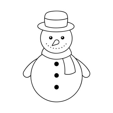 Çocuklar için tasarlanmış sevimli kardan adam boyama sayfası tatil eğlencesi ve yaratıcılık için mükemmel. Bu kolay basılan taslak Noel zanaatı ve neşeli kış aktiviteleri için idealdir..