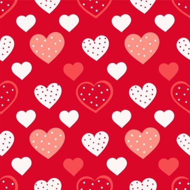 Bu kalp dolu kusursuz arka plan Sevgililer Günü, romantik tasarımlar ve temalı dekor için mükemmel. Bu büyüleyici vektörle herhangi bir projeye neşeli bir sevgi dokunuşu ekle.