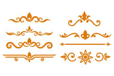 Tasarımlarınızı bu zarif altın bölme süsleme vektör kümesiyle yükseltin. Davetiyelere, sınırlara ve dekoratif dijital projelere lüks bir dokunuş eklemek için mükemmel.