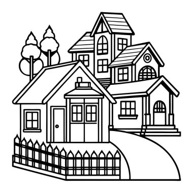 Vektör formatında küçük ve küçük evler içeren bu çizgi simgelerini inceleyin. Mimari tasarımlar, emlak markalaşması ve yaratıcı dijital projeler için mükemmel..