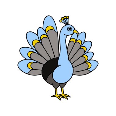 Projelerinize bu çarpıcı tavus kuşu vektör illüstrasyonuyla zarafet ekleyin. Dekor, dijital tasarım ve sanat eserleri için mükemmel. Bu görkemli kuşun güzelliğini gözler önüne seriyor..