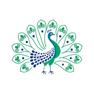 Add elegance to your projects with this stunning peacock vector illustration. Perfect for decor, digital designs, and artwork, showcasing the beauty of this majestic bird. clipart