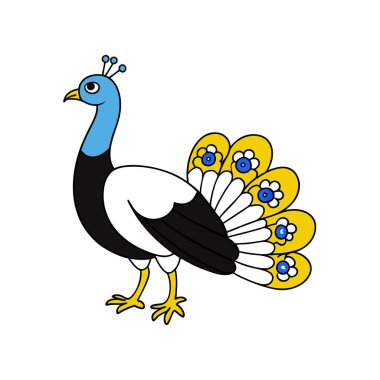 Projelerinize bu çarpıcı tavus kuşu vektör illüstrasyonuyla zarafet ekleyin. Dekor, dijital tasarım ve sanat eserleri için mükemmel. Bu görkemli kuşun güzelliğini gözler önüne seriyor..