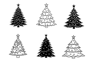 Bu Noel ağacı illüstrasyonuyla bayram sezonunu kutlayın. Tatil kartları, dekorasyonlar ve projelerinize neşe ve neşe katacak dijital tasarımlar için mükemmel..