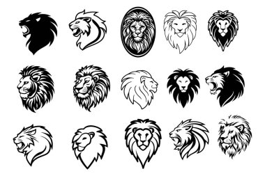 Explore a premium collection of lion head vector designs perfect for logos, tattoos, and digital projects. These editable and high-quality illustrations feature bold and majestic details. clipart