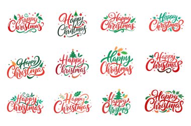 Spread holiday cheer with this festive Christmas typography design, perfect for apparel, gifts, and seasonal projects. Celebrate the spirit of the season with this cheerful design. clipart