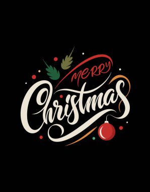 Siyah arkaplanda şenlikli süslerle 