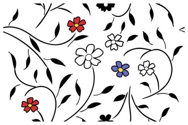 Çiçeksiz desenli güzel bir desen. Süslü çiçek desenleri, bahar tasarımları, bahçe temaları ve zarif dekorasyon projeleri için mükemmel..