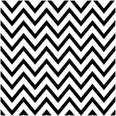 cesur siyah ve beyaz zigzag, 70 'ler motifli kusursuz desen. İş broşürleri, kartlar, web sitesi şablonları, tekstil ve modern grafik sanatı için mükemmel. yüksek kaliteli vektör illüstrasyonu.