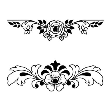 Zarif gül hatları içeren eski tarz siyah-beyaz çiçek deseni. Dekorasyon, davetiyeler, ambalaj ve dijital tasarım için mükemmel. Yüksek kaliteli vektör çizgisi sanatı.