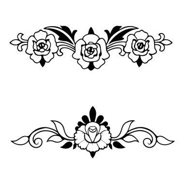 Zarif gül hatları içeren eski tarz siyah-beyaz çiçek deseni. Dekorasyon, davetiyeler, ambalaj ve dijital tasarım için mükemmel. Yüksek kaliteli vektör çizgisi sanatı.