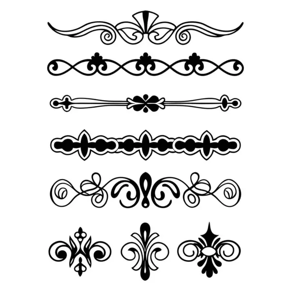 Klasik çizgi ayırıcıların ve dekoratif sınırların bir koleksiyonu, klasik zarafetle tasarım projelerinizi geliştirmek için mükemmel. Davetiyeler, markalaşma ve dijital düzenleme için ideal.