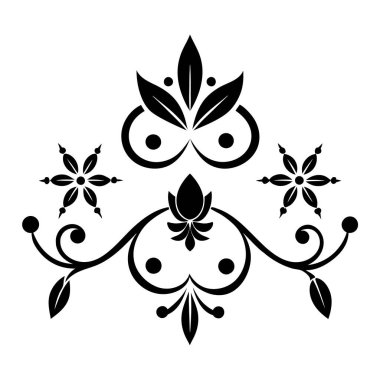 Zarif çiçek ve yapraklardan oluşan güzel ve zarif bir çiçek tasarımı. Davetiyeler, marka, ev dekorasyonu ve yaratıcı dijital projeler için mükemmel..