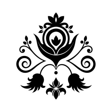 Zarif çiçek ve yapraklardan oluşan güzel ve zarif bir çiçek tasarımı. Davetiyeler, marka, ev dekorasyonu ve yaratıcı dijital projeler için mükemmel..