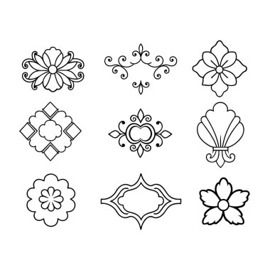 Klasik tasarımlar, süslemeler ve sofistike dokunuşlu zamansız yaratıcı projeler için mükemmel zarif klasik dekoratif elementlerin çarpıcı bir koleksiyonu..