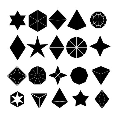 Keskin ve yuvarlak kenarları olan çok yönlü bir çokgen koleksiyonu keşfedin. Yaratıcı projeler, modern tasarımlar ve estetik kompozisyonlar için ideal. Asgari ve kalın düzenler için mükemmel.