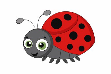 Çocuk ve Doğa Temaları İçin Büyüleyici Çizgi Film Uğur Böceği Çizimi