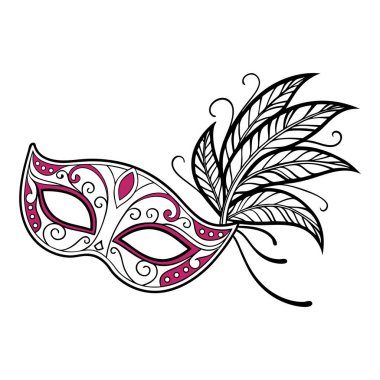 Dekoratif desenleri olan güzel detaylı bir maskeli balo, festival etkinlikleri, kostüm temaları veya zarif tasarım projeleri için ideal. Yüksek kalite ve görsel olarak çarpıcı..