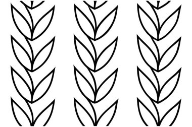 Temiz beyaz bir zemin üzerinde kusursuz bir yaprak desenleri koleksiyonu, kumaş izleri, duvar kağıtları, ambalaj ve modern yüzey tasarım projeleri için mükemmel doğal ve şık bir dokunuşla.