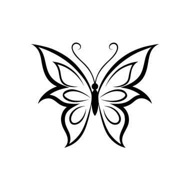 Süslü fantezi kanatları olan, yaratıcı, soyut bir kelebek dövmesi tasarımı vücut sanatı, dijital projeler, baskılar ve benzersiz bir stile sahip modern dekoratif sanat eserleri için mükemmel..
