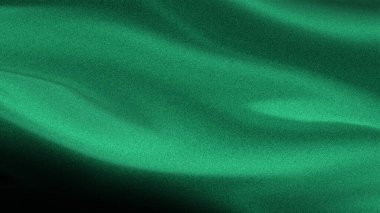 Yeşil Dalgalı İpek Kumaş Döküm Arkaplanı