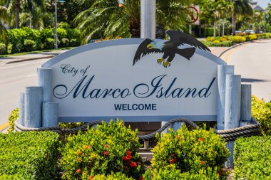 Marco Adası 'na hoş geldiniz. Florida.