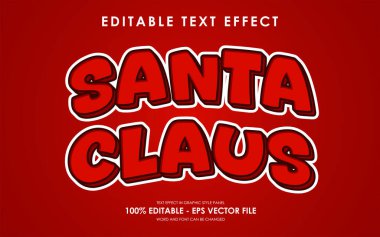 Düzenlenebilir Noel Baba Metin Efekti