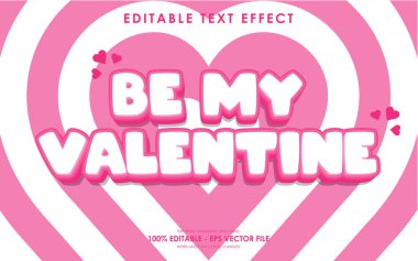 Sevgililer Günü Temalı Sevgililer Günü Metin Efekti Ol