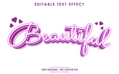 Düzenlenebilir Güzel Sevgililer Günü Metni Efekti