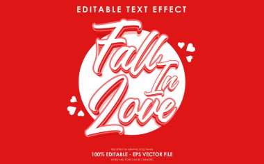 Düzenlenebilir Aşık Metni Efekti