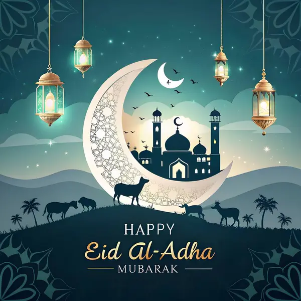 Kurban Bayramı Mübarek 2025 - Büyüleyici İslam Festivali Sanat Eserleri