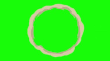 Çizgi film Duman ve Sis Animasyon Paketi - 124; Yeşil Ekran Arkaplanı Üzerinde Çoklu Duman Efekti