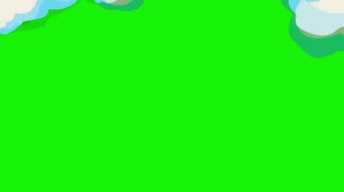 Çizgi film Duman ve Sis Animasyon Paketi - 124; Yeşil Ekran Arkaplanı Üzerinde Çoklu Duman Efekti