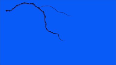 VFX için Yer Çatlatan Mavi Ekran Kırılma Efekti