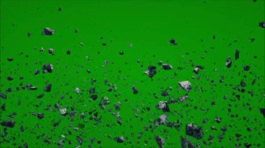 Yer Çöküşü Uçan Enkaz Yeşil Ekran: 124; Toprak Çatırdayan Animasyon VFX