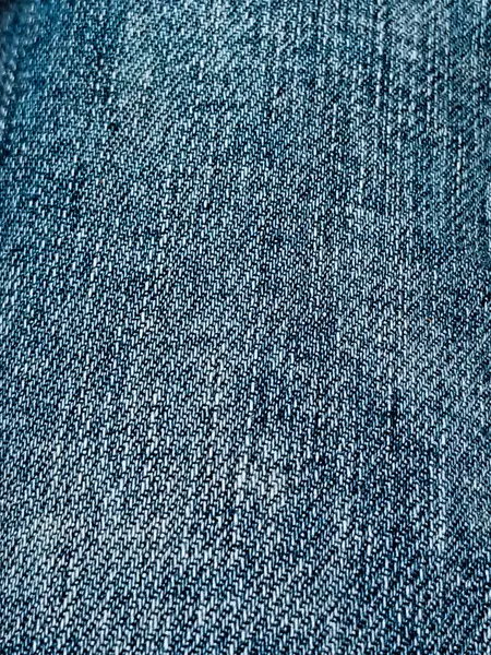 Klasik Mavi Denim Kumaşının Yakın Çekim Dokusu