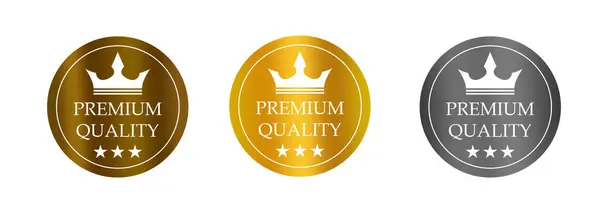 Marka ve Sertifikalar İçin Kaliteli Rozetler Altın, Gümüş ve Bronz Etiket Simgeleri