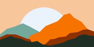 Background illustration of mountain  clipart