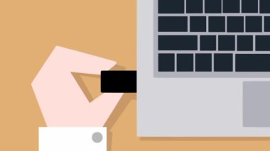 Basit 2B kesme canlandırma canlandırması 