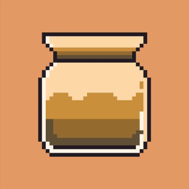 Kahve simgesi pikseli çizimi 